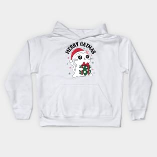 Merry Catmas Kids Hoodie